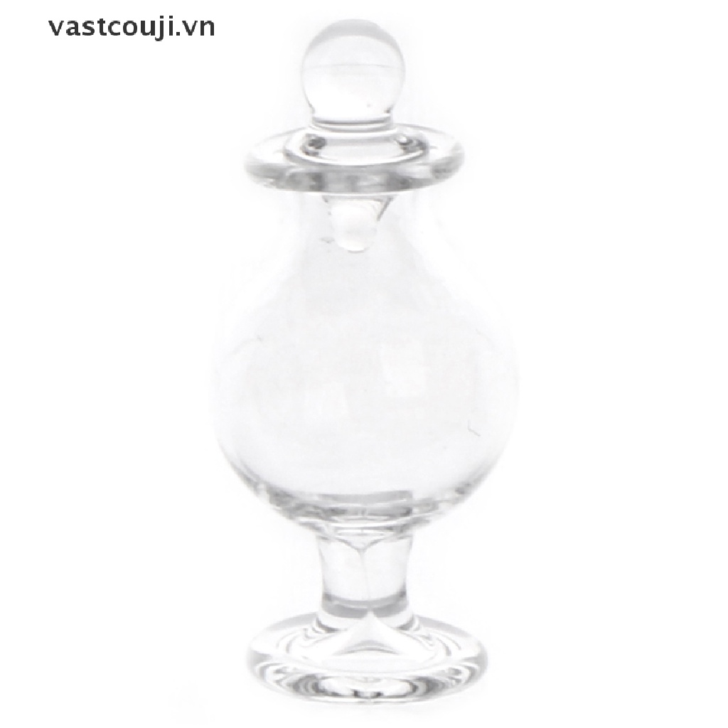 Hũ Thủy Tinh Đựng Kẹo Thu Nhỏ Xinh Trang Trí Nhà Búp Bê Tỉ Lệ 1 / 12