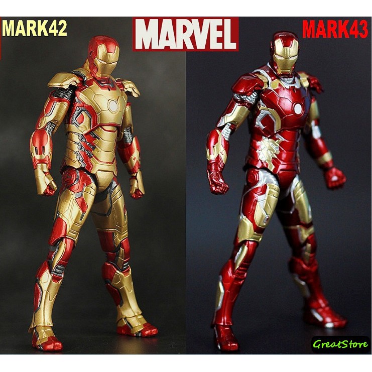 ( HÀNG CÓ SẴN ) MÔ HÌNH NHÂN VẬT IRON MAN MK42 MK43 AVENGER 3 CỬ ĐỘNG ĐƯỢC