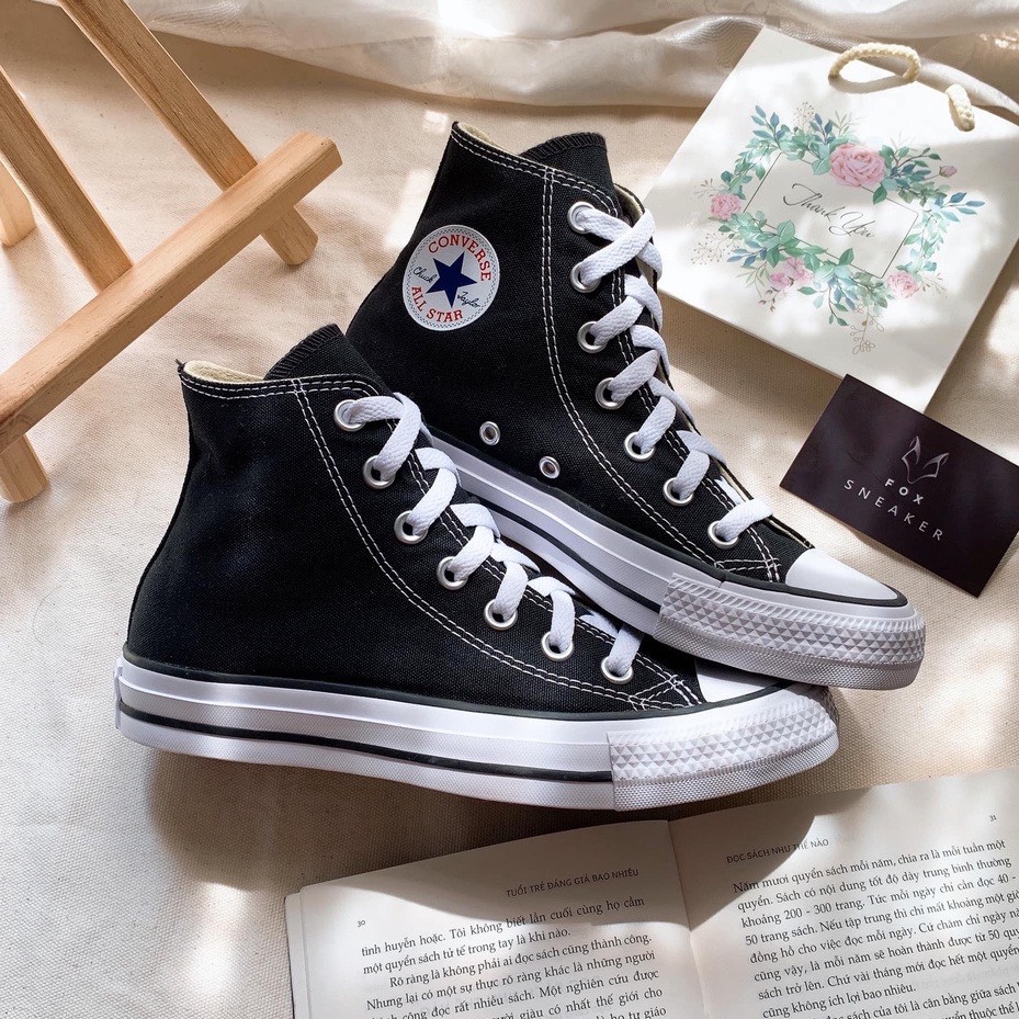 Giầy Thể Thao Converse Trắng, Đen Cao Cấp + Box [ Cao Cổ, Thấp Cổ ] - Sneaker Nam, Nữ