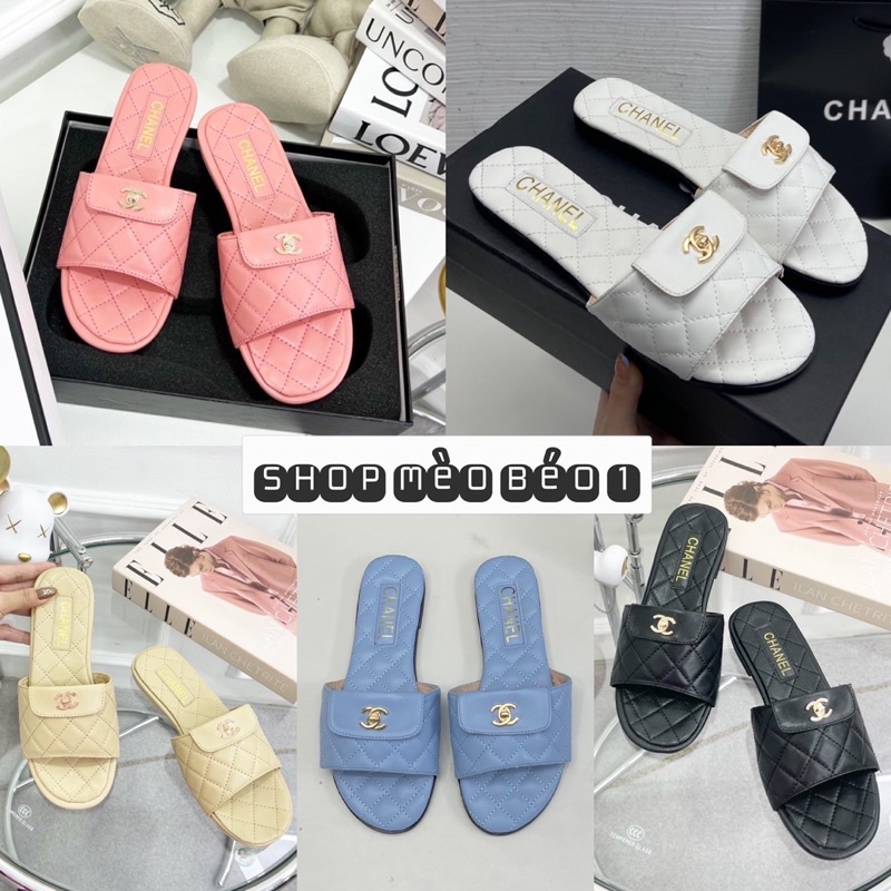 Dép quai ngang trần chỉ đế bệt fullbox