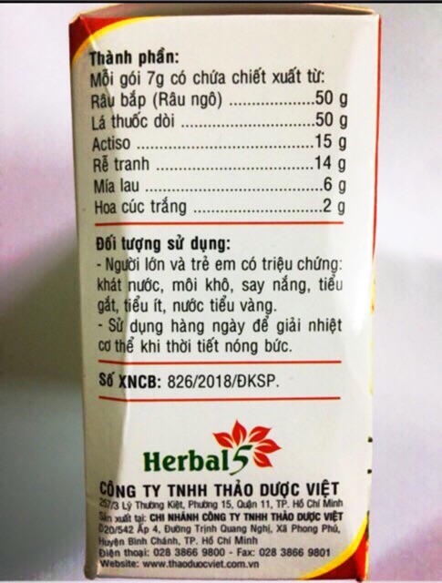 Bột nước mát Herba Cool