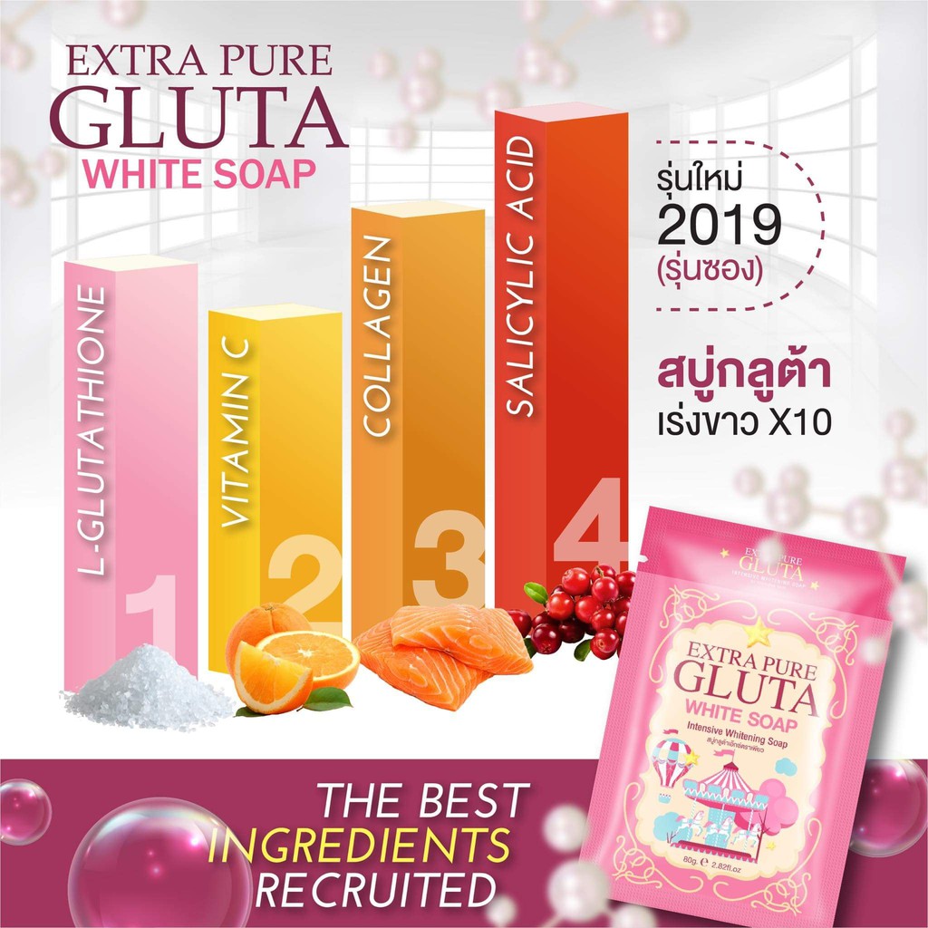 01 XÀ BÔNG GLUTA THÁI LAN 80GRAM