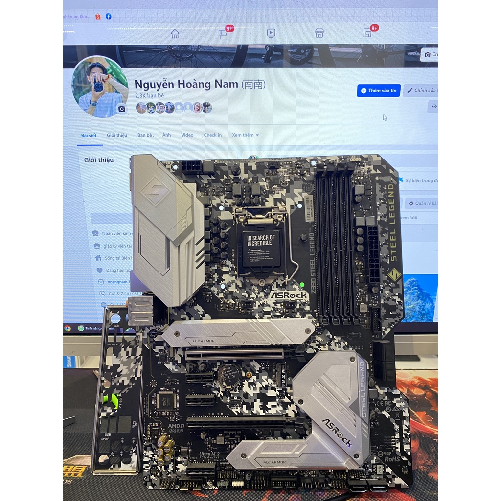 Combo Mainboard Asrock Z390 Steel Legend BH (2023)+ Cpu Intel i5 8400 (BH 01T)