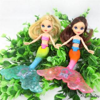 hღ✯Đèn LED Bơi Búp Bê Nàng Tiên Cá Đồ Chơi Trẻ Em Bé Gái Bể Bơi Có Lược