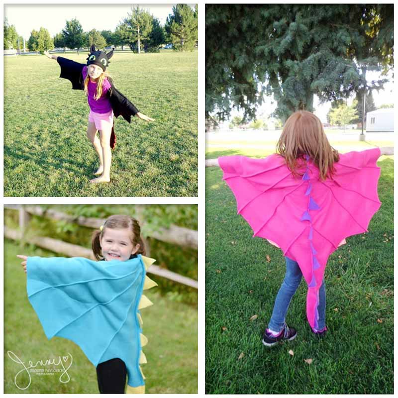 Áo choàng + mũ + mặt nạ hóa trang khủng long cho bé