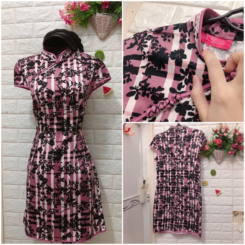 Sườn xám cực phẩm hot trend dưới 60 kg