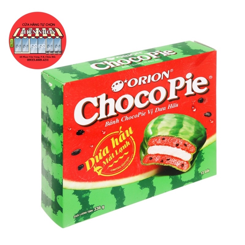 Bánh Choco-pie vị dưa hấu hộp 336g