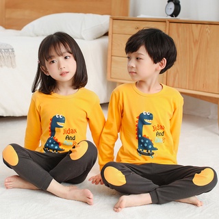 Bộ Đồ Ngủ 100% Cotton In Họa Tiết Hoạt Hình Dễ Thương Thời Trang Cho Bé Trai Và Bé Gái 2021
