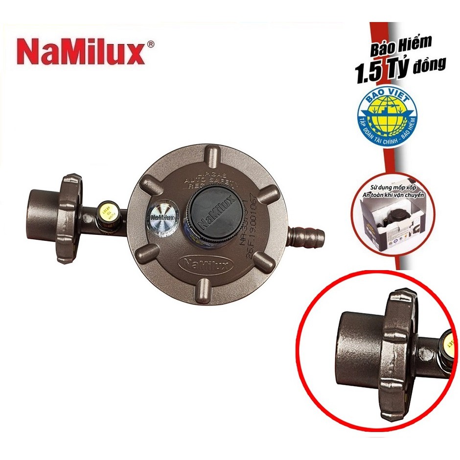 BỘ VAN ĐIỀU ÁP NGẮT GAS TỰ ĐỘNG NAMILUX NA-337S/1-VN BẢO VỆ AN TOÀN ( REN TRONG )