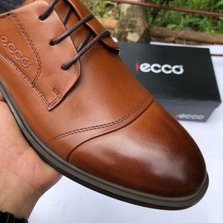 giày tây ecco chất liệu da thật