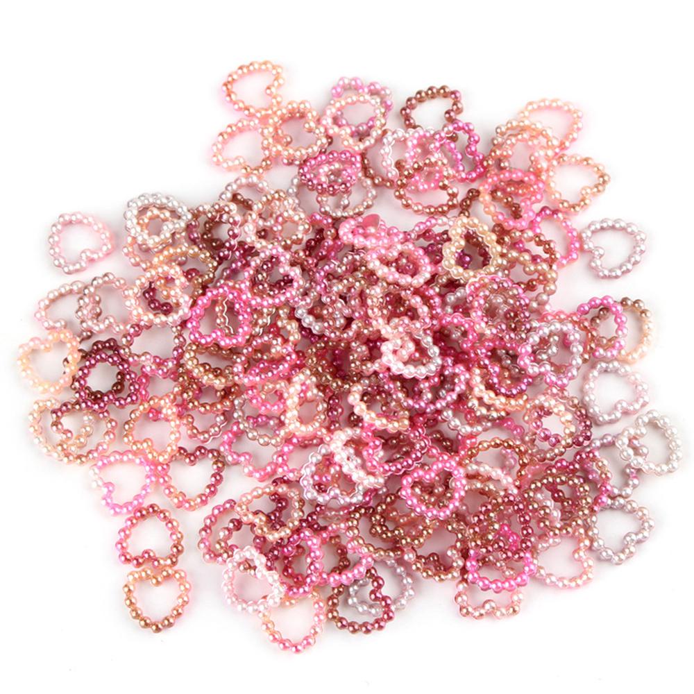 Ốp Lưng Phẳng In Hình Trái Tim Cho Điện Thoại|Set 120 Phụ Kiện Trang Trí Móng Tay / Điện Thoại / Thẻ / Đồ Trang Sức Tiện Dụng