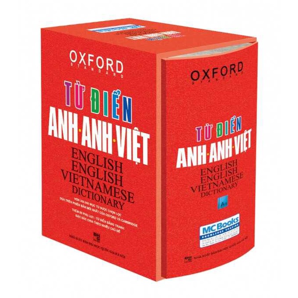 Sách - Từ Điển Anh Anh Việt Phiên Bản Bìa Cứng Màu Đỏ - Giải Nghĩa Đầy Đủ Ví Dụ Phong Phú