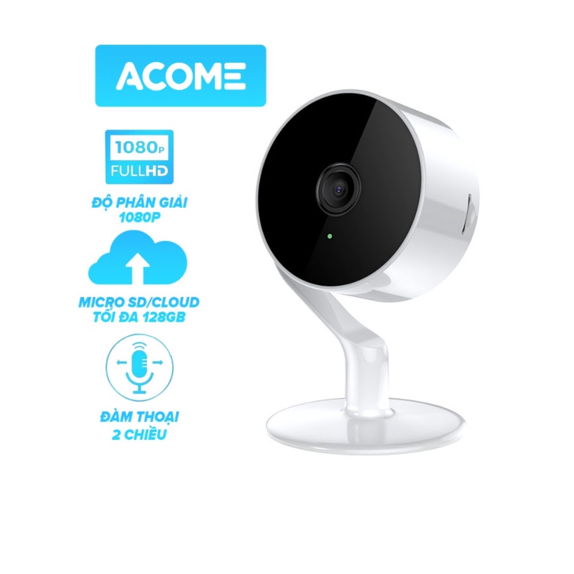 [Mã 154ELSALE2 giảm 7% đơn 300K] Camera wifi trong nhà ACOME APC05 độ phân giải full HD 1080P - Bảo hành chính hãng