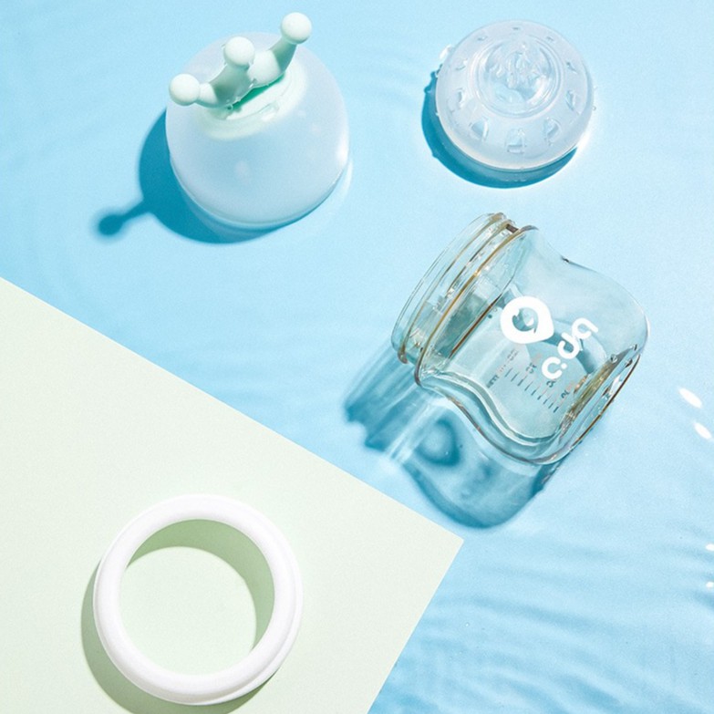 Bình sữa Ada cổ rộng 120ml ti mềm như ti mẹ dùng cho bé sơ sinh
