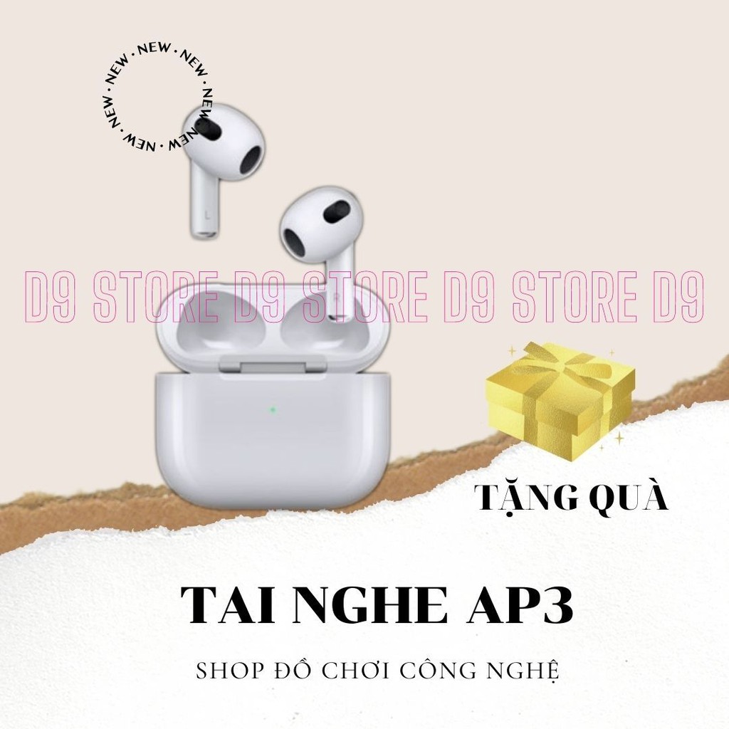 Tai Nghe Không Dây TWS AP 3 Full Tính Năng Với Hệ Thống Âm Thanh Vòm Đỉnh Cao