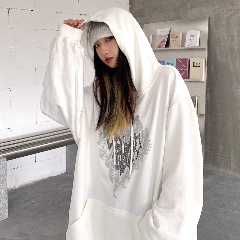 NRVP Áo Hoodie Dáng Rộng Thời Trang Hàn Quốc 2022 Dành Cho Nữ