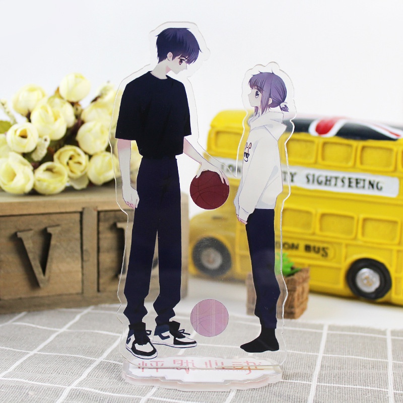 Standee Con tim rung động anime tượng mica mô hình xinh xắn