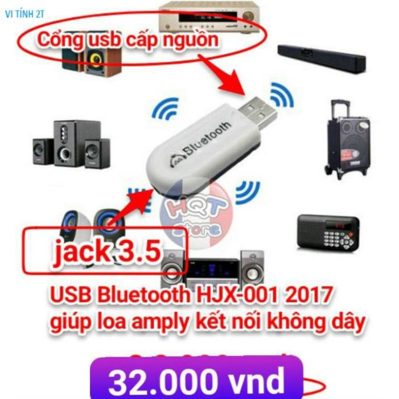 USB Bluetooth HJX-001 2017 giúp loa amply kết nối không dây