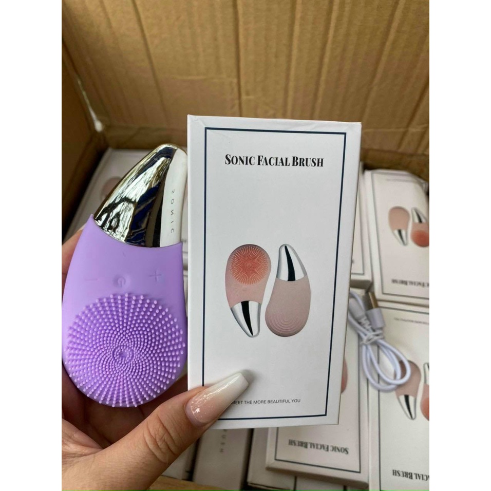 Máy Rửa Mặt Siêu Âm AIKEDILI SONIC FACIAL BRUSH - Tích Hợp 3 Công Nghệ Làm Đẹp - Sạc USB - Chống Nước Tuyệt Đối