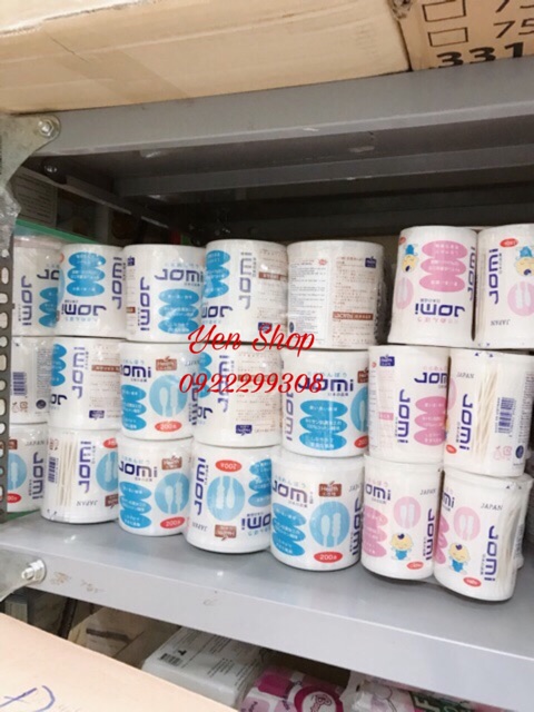Bông tăm kháng khuẩn cho bé Jomi hộp 160 cây
