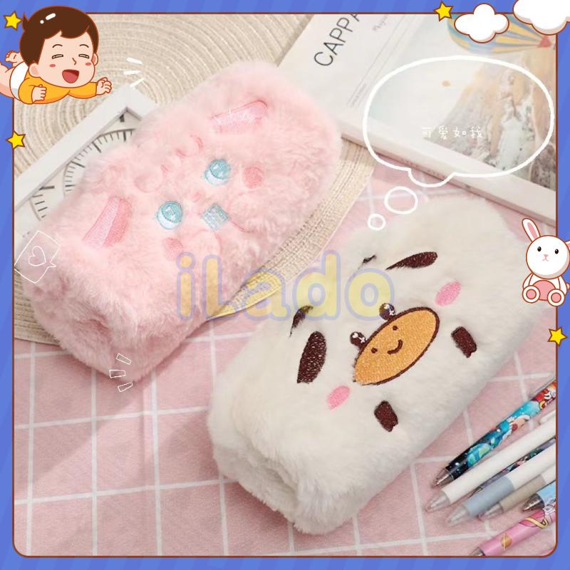 ⭐ iLado ⭐  Hộp đựng bút chì học sinh hộp bút chì Nhật Bản và Hàn Quốc cute túi nilong chủ đề nhân vật túi zip nhỏ hộp vải đựng đồ Hộp đựng hộp bút hologram bút cute bọc zip tiểu an văn phòng phẩm Đa Dụng túi đựng đồ dùng cá nhân hình