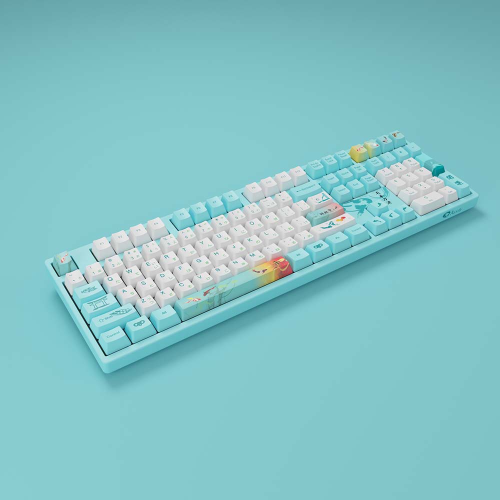 Bàn Phím Cơ AKKO 3108 v2 Monet’s Pond - Akko Switch V2 - Hàng Chính Hãng
