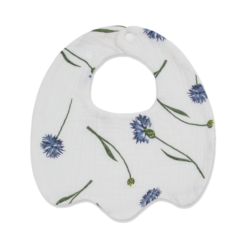 Yếm Ăn Cotton Hai Lớp In Họa Tiết Xinh Xắn Dành Cho Bé