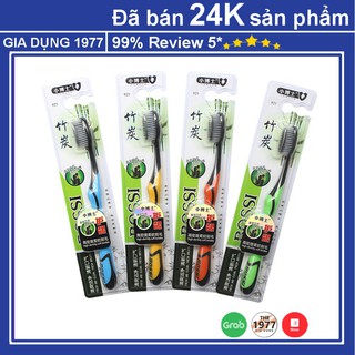 Bàn chải đánh răng than tre hoạt tính BOSSI Hàn Quốc cao cấp lông mềm an toàn tuyệt đối cho sức khỏe