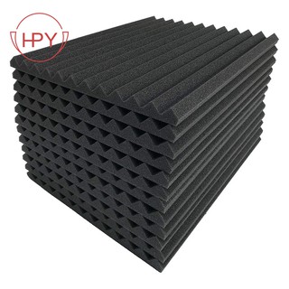 [COD] Set 12 Miếng Xốp Cách Âm Màu Đen Kích Thước 2.5x30 X 30cm Tiện Dụng#K0