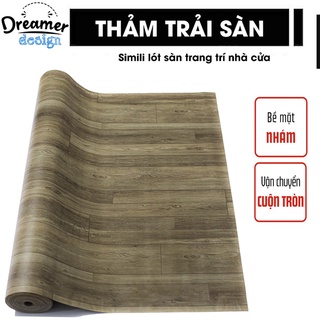  Thảm simili trải sàn thảm lót trải phòng sàn giả gỗ nền nhựa pvc nhám giá rẻ dày 0.5mm khổ rộng 1m 