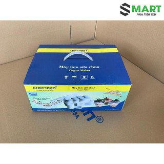Máy Làm Sữa Chua Tự Động 12 Cốc Thủy Tinh Chefman CM-311T Gia Dụng Thông Minh S-mart