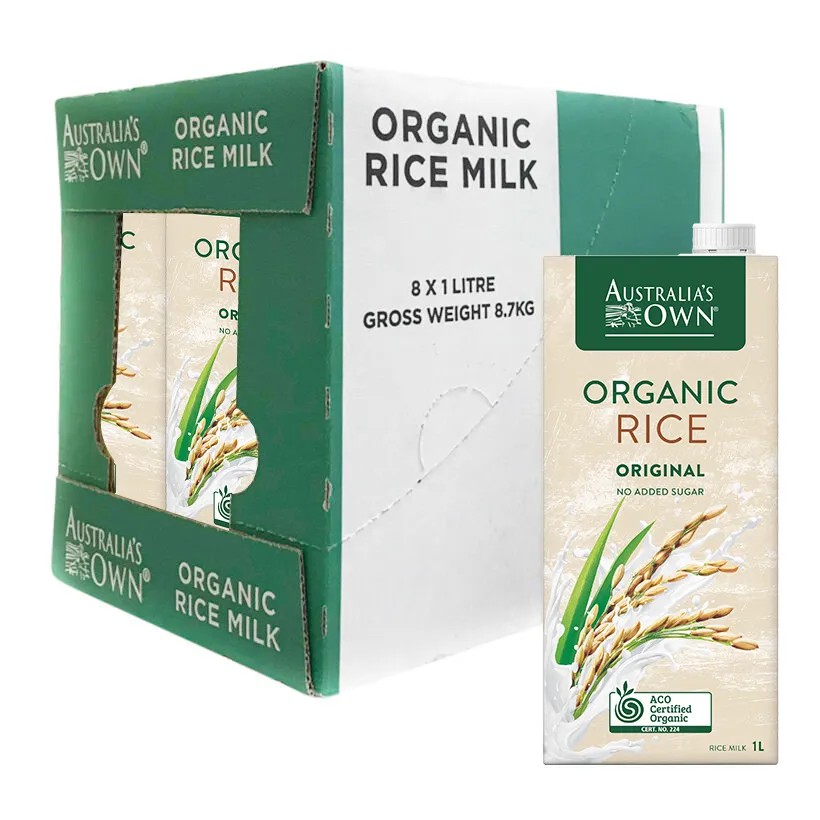 Thùng 8 Hộp Sữa Gạo Australia's Own Hộp 1 Lít