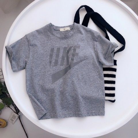 Áo thun vải 100% cotton thời trang mùa hè phong cách phương tây cho trẻ em