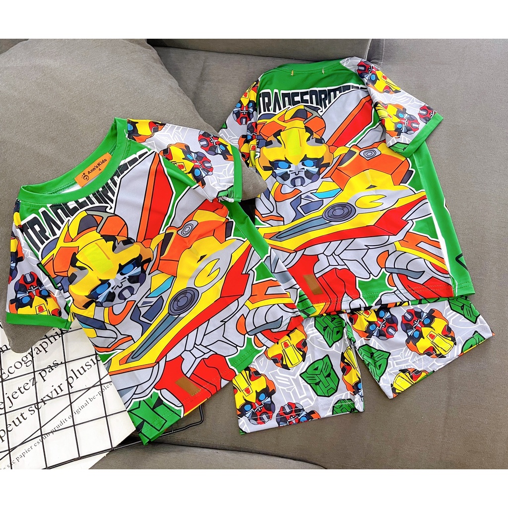 [XẢ KHO] Bộ Đồ Bé Trai 22-24 Kg Set Quần Áo Thời Trang Trẻ Em Cho Bé In Hoạt Hình Hot Trend Homie Kids TRSZ09