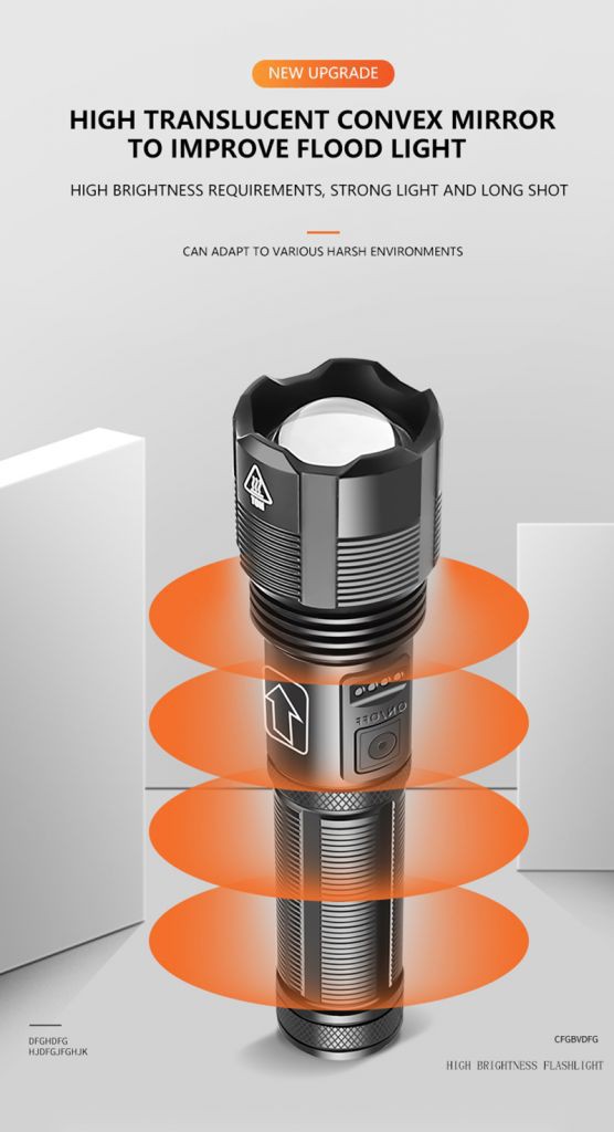 Đèn pin XHP50/XHP70 đa dụng kèm phụ kiện