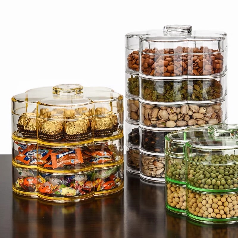 Khay để bánh kẹo Tết 5 ngăn (vui lòng nhắn tin cho shop trước khi đặt hàng)