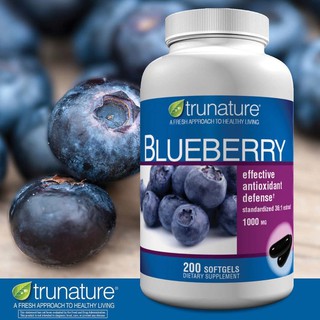 8/2021 Chống oxy hóa từ trái Việt Quất trunature Blueberry Extract 1000mg 200 viên