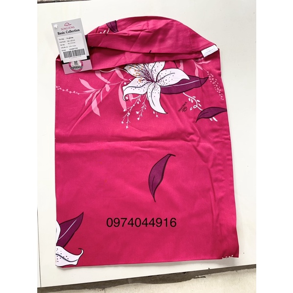 Vỏ gối ôm Sông Hồng cotton 38x100cm