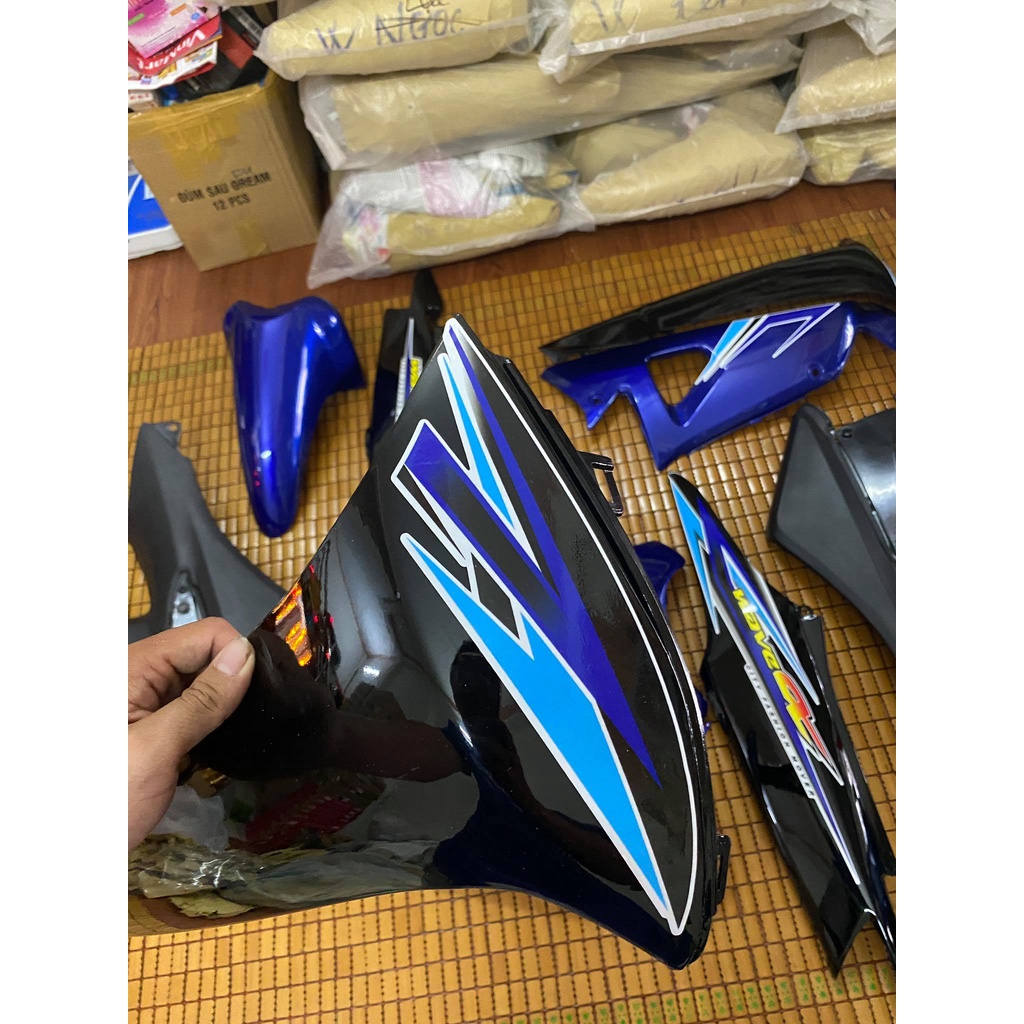 Dàn áo Wave A/Rs/S 100 hàng Việt Nam loại 1 màu Xanh Đen