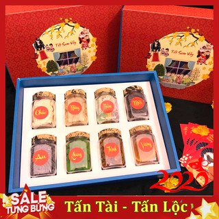 Hộp Mứt Tết Quà Tặng Sang Trọng 9 Khay - Mứt Tết 2020 Không Chất Hoá Học