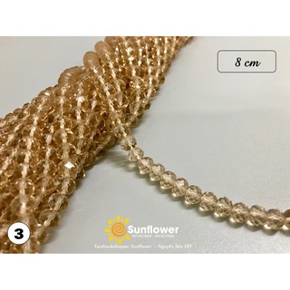 Chuỗi pha lê bánh xe 8cm