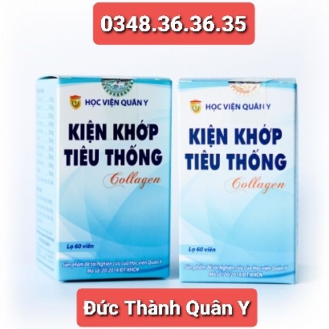 2 Hộp Kiên Khớp Tiêu Thống Collagen - Học viện Quân Y