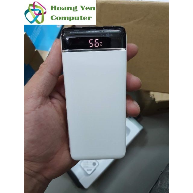 Sạc Dự Phòng Remax RPP-107 10000Mah Sạc Nhanh QC 3.0, PD 18W 3 Cổng Sạc Vào, 2 Cổng Sạc Ra, Màn Hình Led