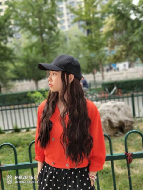 Tóc kèm mũ hình thật