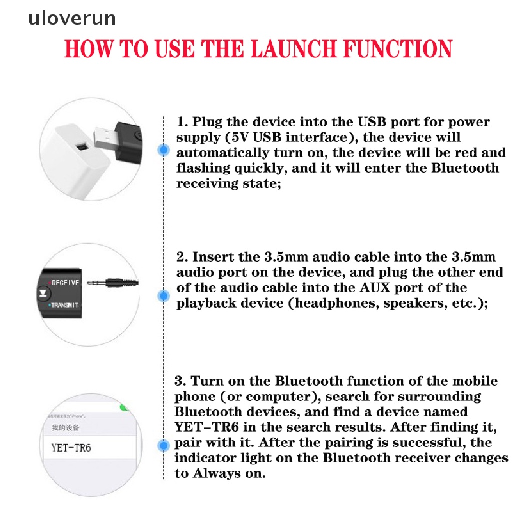 Usb Truyền Tín Hiệu Bluetooth Không Dây 2 Trong 1 Cho Máy Tính