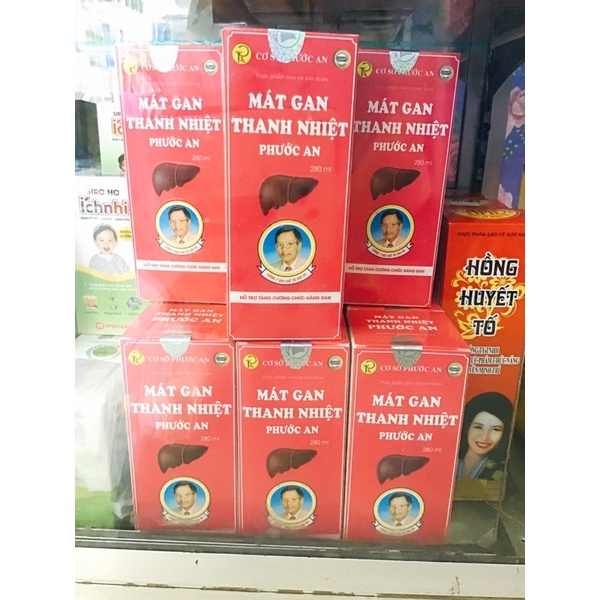 Mát Gan Giải Độc Dạng Nước 280Ml . Mát gan thanh nhiệt Phước An