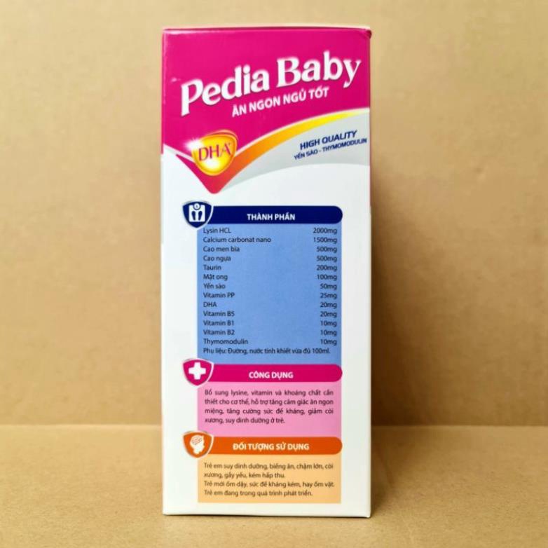 Pedia baby ăn ngon ngủ tốt giúp bé ăn ngon ngủ tốt bé thông minh, hỗ trợ bé kén ăn, ngủ khôngngon giấc