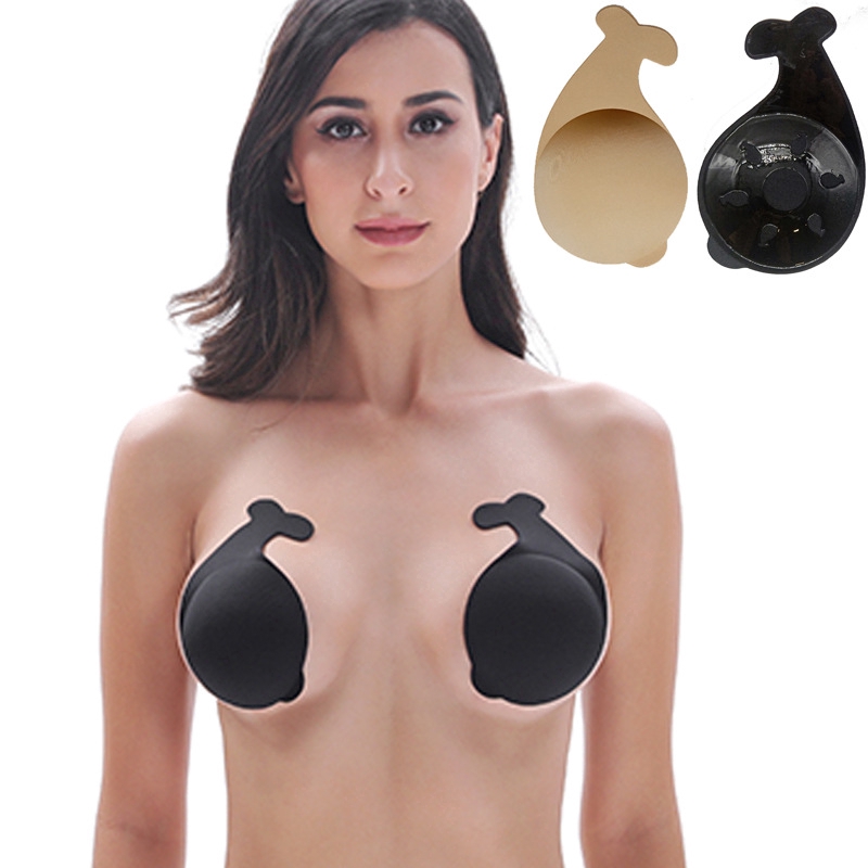 Sexy Women Push Up Nipple Cover Invisible Adhesive Bra Dolphin Breast Lift Intimates Accessories