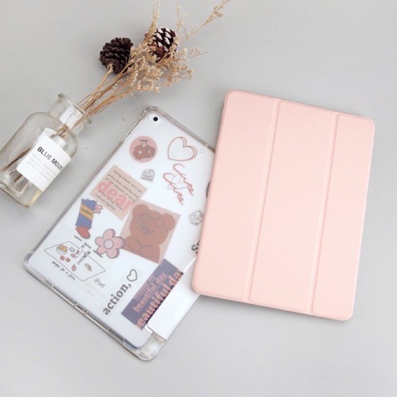 [DIY] Bao da Ipad pastel có khay đựng giữ bút, nhám mờ chống ố - Case ốp lưng Gen 7/8 10.2/10.5 Air 4 Pro 11 inch (AB05) | BigBuy360 - bigbuy360.vn