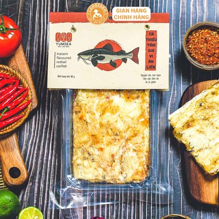 Cá thiều nướng miếng ăn liền L'angfarm 80g, mẫu hút chân không, Yumsea